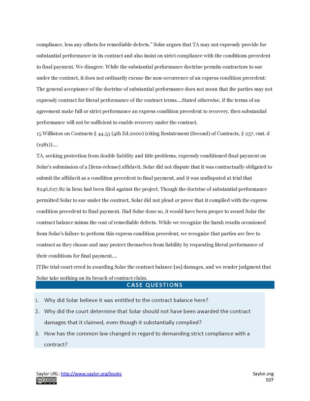 Business Law and the Legal Environment - Page 507
